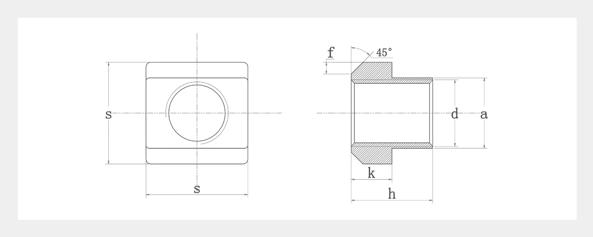 Stainless Steel T Slot Nuts-2D
